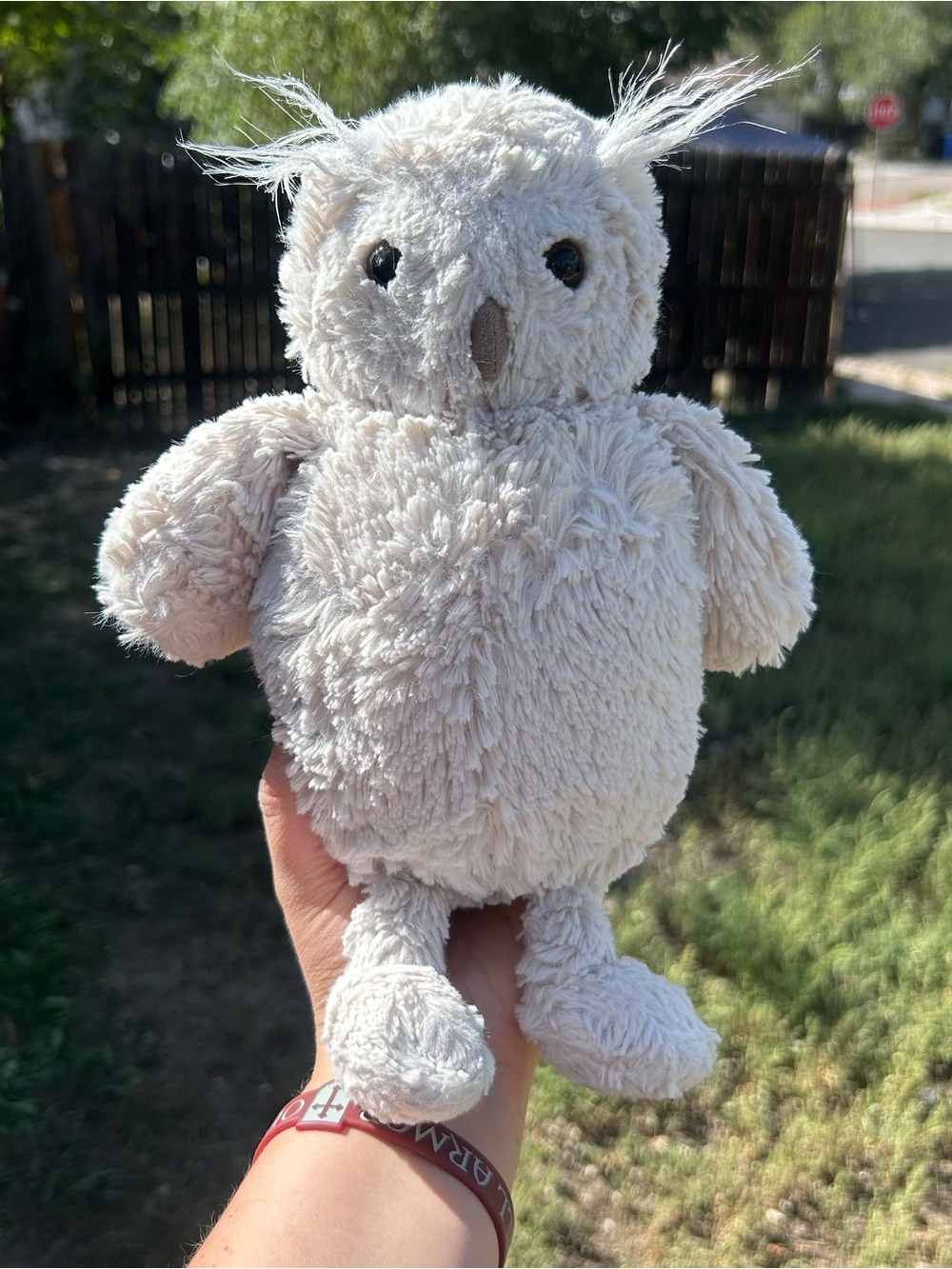 Jellycat Retired Original Bashful Owl Plush Woodland Medium 8”